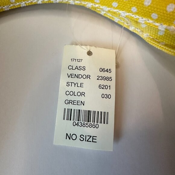 Vintage New Kirra White Canvas Bag with Green Stripes Yellow Trim Purse Beach - Picture 11 of 12